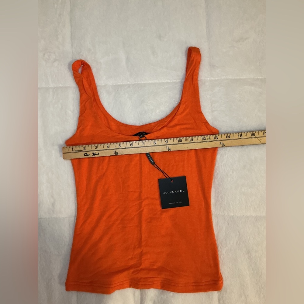 Orange Sleeveless Women's Top - Picture 5 of 7